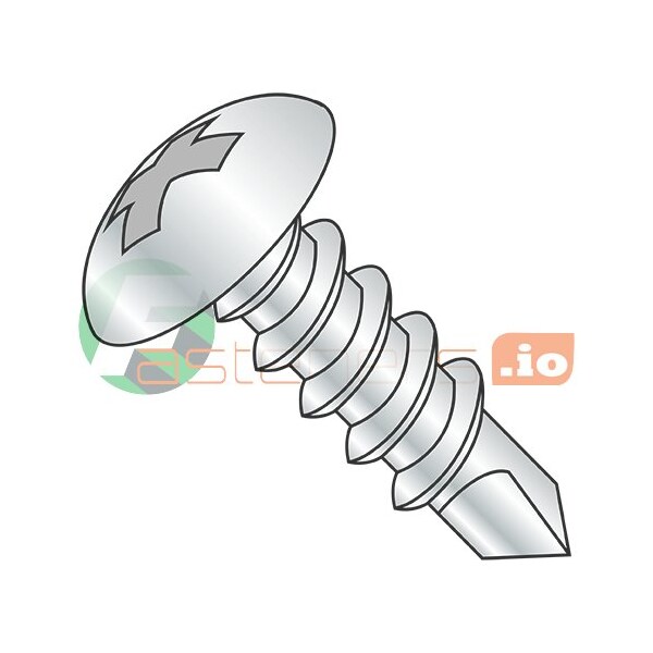 Newport Fasteners Self-Drilling Screw, #10 x 2-1/2 in, Zinc Plated Steel Truss Head Phillips Drive, 2000 PK 240708 - main